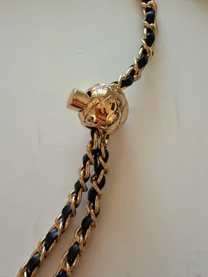 Metal chain and insert for bags/wallets to convert as a crossbody, adjustable thumbnail 4
