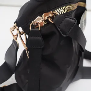 Pakfieks Crossbody Bag Womens OS Black Camo Nylon Gold Hardware NWT thumbnail 2