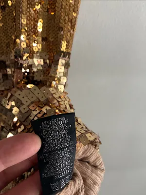 Gold Sequin Tank Top Metallic Sparkle Party Going Out Top Size Small thumbnail 4