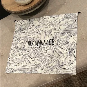 MZ Wallace New York Blue/White Purse Dust Bag Drawstring LARGE 20" X 22" NEW‎ thumbnail 2
