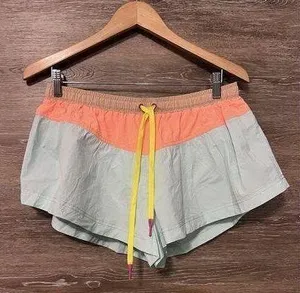 Free People Shorts Sz M Color Block Refresh Combo Lined Athletic Gym Running thumbnail 1