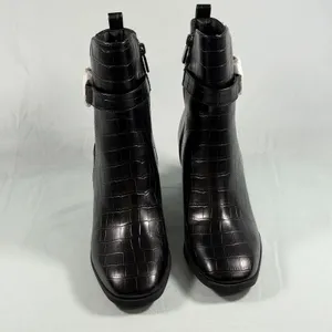 Kenneth Cole Reaction Size-7.5M Womens Emerson‎ -Black Croco Boot thumbnail 10