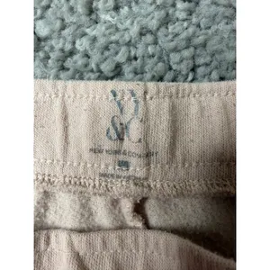 New York & Company Womens Blush Pink Fleece Jogger Sweatpants Size L Drawstring thumbnail 2