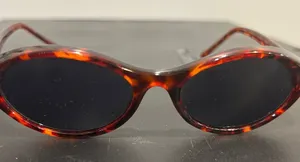 Tortoise Shell Oval Sunglasses Brown thumbnail 1