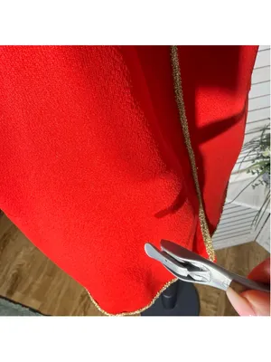 Vintage red musketeer costume top lace gold cross court jester ren fair cosplay thumbnail 14