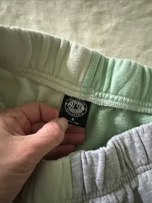 Pac Sun Colorblock Joggers in Mint Green and Light Gray thumbnail 4