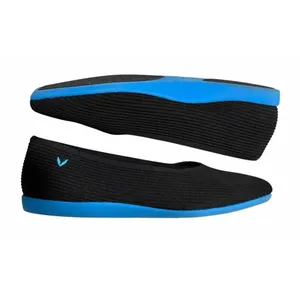 VIVAIA Margot Walker Square Toe Knit Flats‎ Black Blue Sole EU 40 Size 9 thumbnail 7