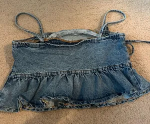 Denim Top Shein thumbnail 5