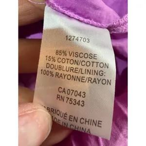 Haute Hippie Style Maxi Dress Womens S Purple Tiered Boho Cottagecore Bow Back‎ thumbnail 6