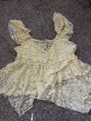 Babydoll top Yellow thumbnail 2