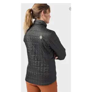 Stio Womens Azura Insulated Jacket Gray Black Quilted Primaloft Puffer Medium thumbnail 12