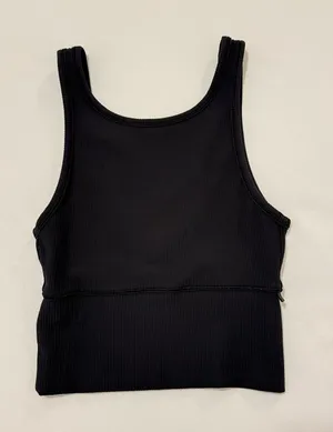 Lululemon Power Pivot Tank Top, Black, Size 4 thumbnail 1