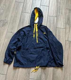 Lacoste Navy Windbreaker with Yellow Accents thumbnail 1