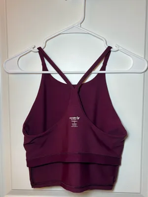 Old Navy Active Powersoft Tank Built-In Bra in Purple Size S thumbnail 3