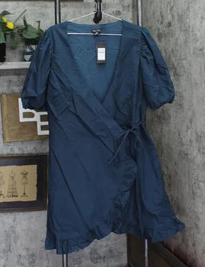City Chic Womens Trendy Plus Ruffle Dreams Dress Alpine Green 18W thumbnail 1