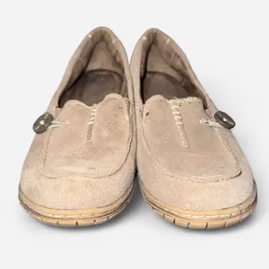 Naturalizer Beige Suede Slip On Loafers, size 6 thumbnail 2