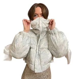 Selkie Marshmallow Puffer Cropped Puffy Coat thumbnail 5