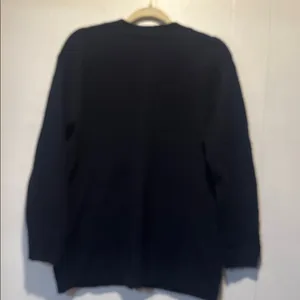Chaus ‎ navy wool cardigan size M eclectic grandpa thumbnail 5