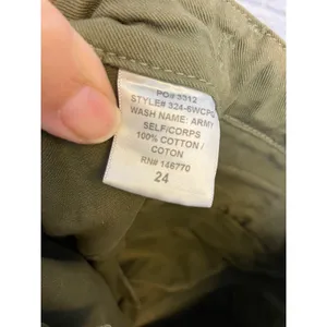 Re/Done originals army green cargo pants made In USA women's size 24 Grunge‎ thumbnail 9