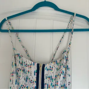 Lilly Pulitzer Sz 2 Oh Buoy Alexi Nautical Mini‎ Dress Beachy Cottagecore Whimsy thumbnail 6
