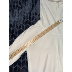 LULULEMON Don't Hurry Be Happy Pullover ivory Fleece Cowl Neck Rare Sz 6 thumbnail 7