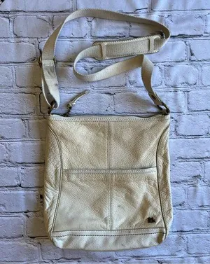 The Sak Leather Crossbody Purse Ivory Adjustable Strap thumbnail 1