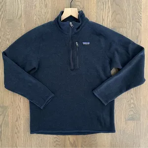 Patagonia Women's Quarter Zip Pullover Better Sweater in New Navy Blue Medium thumbnail 1