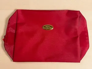 Christian Dior Parfums Red Nylon Travel Make-Up Bag thumbnail 1