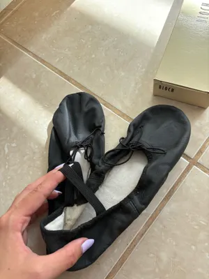 Bloch Ballet Slip on Ballerina Shoes Black Size 9 thumbnail 3
