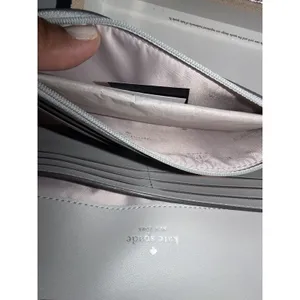 Kate Spade‎ Glimmer Boxed Medium Flap Wristlet Silver Wallet KE447 NWT $199 MSRP thumbnail 3