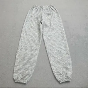 Princess Polly Quilted Sweatpants Womens XS Waffle Knit Jogger Gray High Rise thumbnail 2