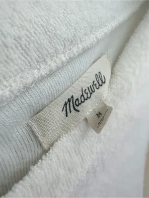 Madewell Off White Puff Sleeve Top Medium thumbnail 2