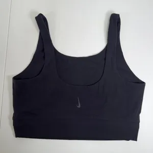 Nike Medium Sports Bra Yoga Dri-FIT Alate Curve Black DR7795-010 Workout Top thumbnail 4