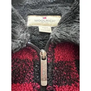 Woolrich Women'S Red Black Buffalo Plaid Collared Full Zip Pockets Vest Sz Xl thumbnail 9