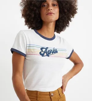 MARINE LAYER X LOST AND FOUND APRES TEE SMALL thumbnail 1