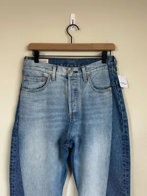 NWT Levi’s X Free People Spliced 501 Jeans thumbnail 6