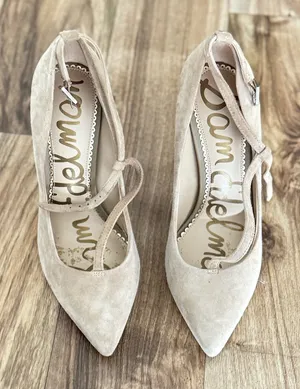 Sam Edelman Hazel Pointed Toe Heel Classic Beige thumbnail 1