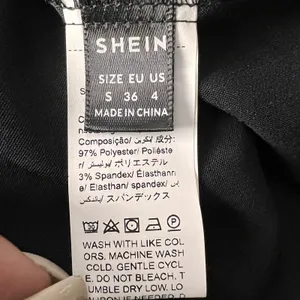 SHEIN Belle Plunging Neck Maxi Dress Womens Small Adjustable Straps Punk Peasant thumbnail 6