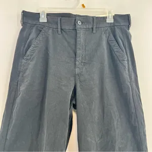 American Eagle Skater Trouser Pants 14 Black Wide Leg Stretch 32” NWT thumbnail 2