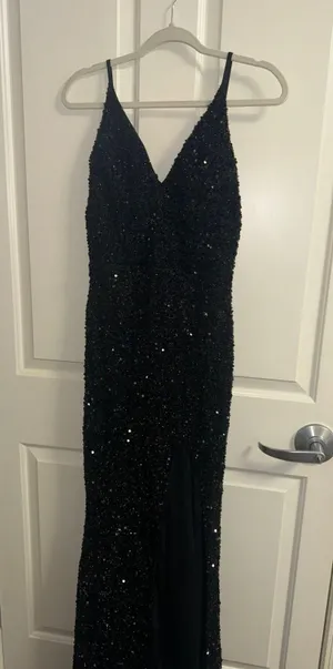 Sequin Formal Dress Black thumbnail 1