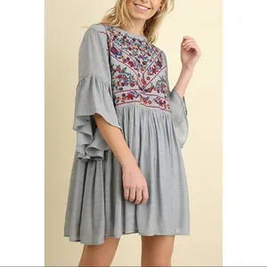 ✨2xHP✨Brittany Baby Blue Tunic Dress✨ thumbnail 8