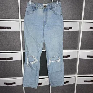 Rolla's High-Rise Straight Jeans Light Wash in Size 27 thumbnail 4