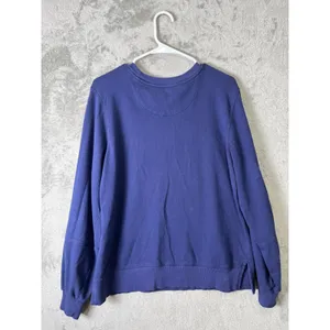 Anthropologie Cheers‎ Graphic Sweatshirt Navy Star Print Crewneck Pullover XS thumbnail 3