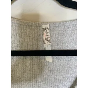 NWT Free People OB878253 Pebble Gray Cozy Up With Me Bodysuit Sz Small thumbnail 8