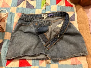 future collective denim mini skirt Blue Size 4 thumbnail 3