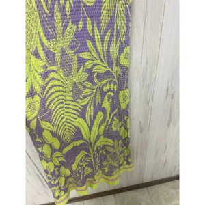 HTF Anthropologie x FARM Rio Knit Midi Dress Size Small Purple Motif thumbnail 6