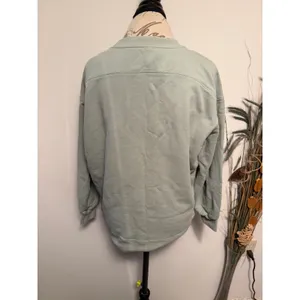 Lululemon Perfectly Oversized Crew Sweatshirt Sage Green Cotton Pullover‎ Size 4 thumbnail 2
