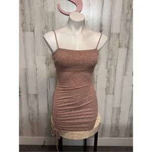 Windsor Shine On Ruched Glitter Mini Dress size XSmall thumbnail 2