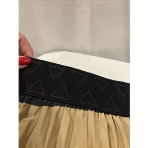 Lularoe -‎ Jill Skirt- Large- NWT- Tan and Black stripe Pleated Accordion thumbnail 3
