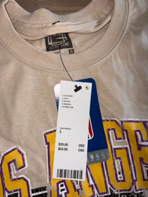 brand new lakers tee small with tags urban outfitters thumbnail 3
